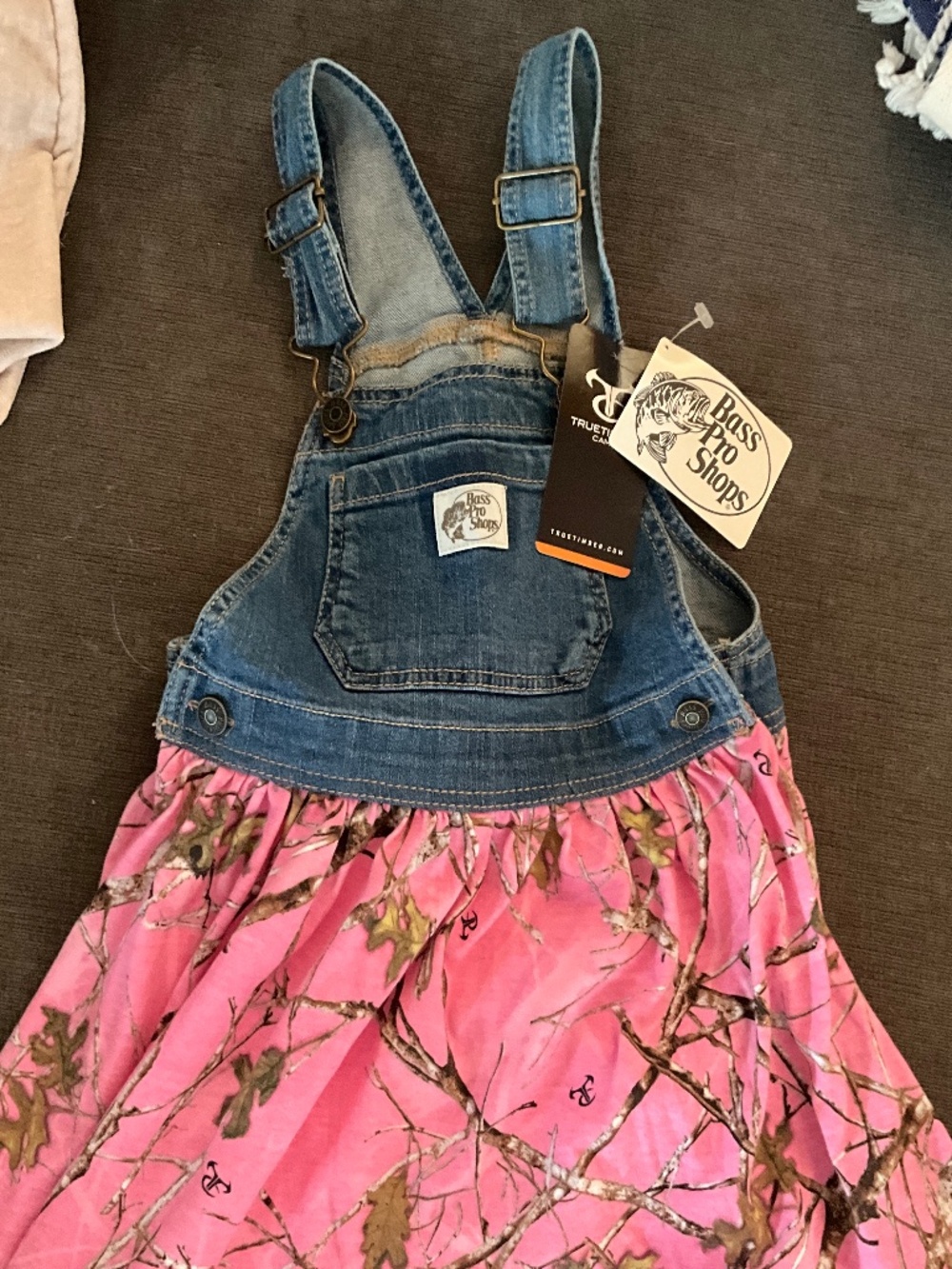 3T Bass Pro Shops Toddler Overall Dress NWT